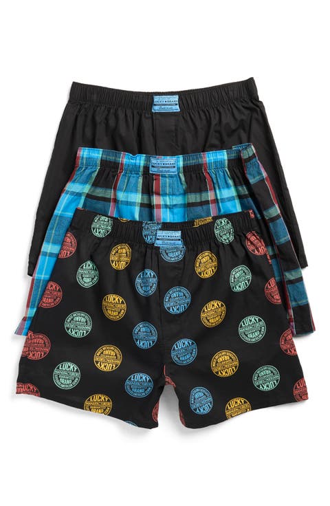 Pack of Three Woven Boxers