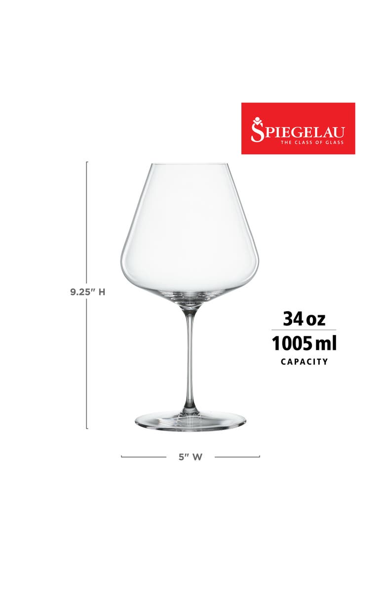 SPIEGELAU Definition Burgundy Wine Glass Set of 4, Alternate, color, Clear