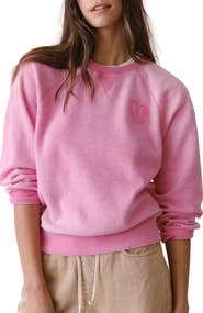 Marine Layer Cloud 9 Reversible Cotton Blend Sweatshirt