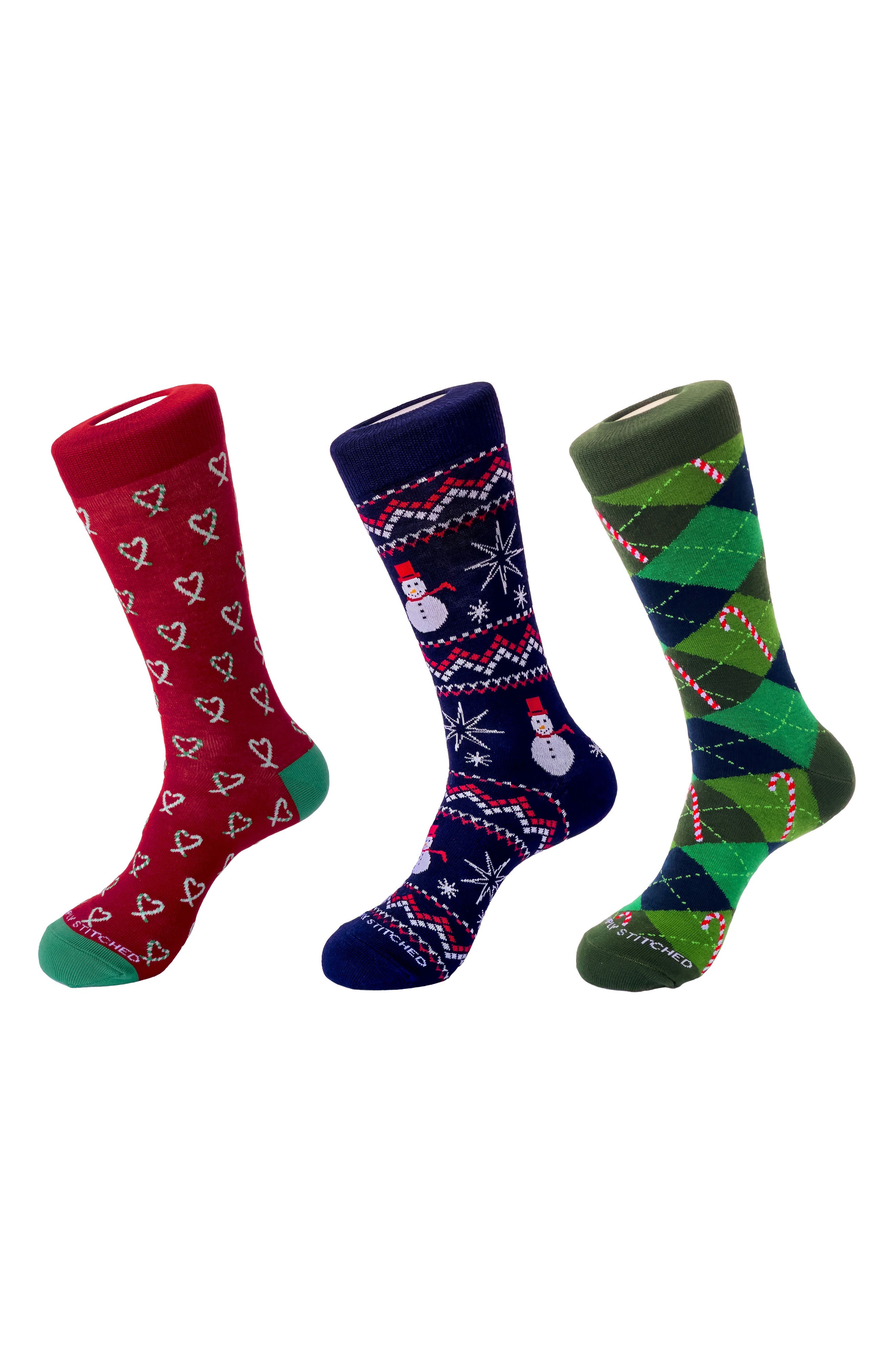 3-Pack Holiday Crew Socks