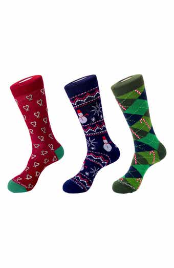 3-Pack Holiday Crew Socks