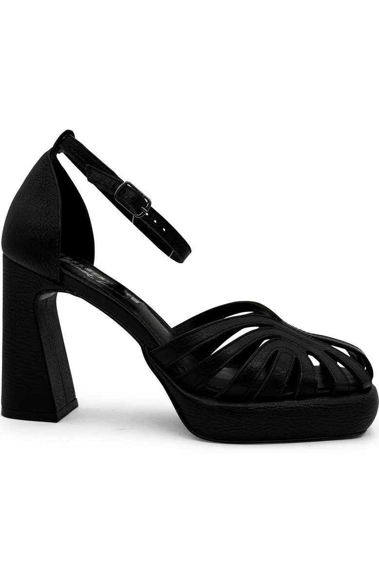 CHELSEA CREW Karmel Platform Sandal, Alternate, color, Black Leather