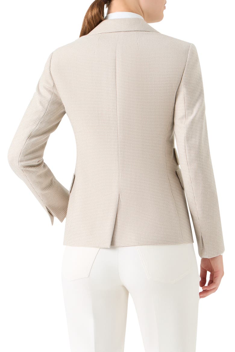 Hans Pepita Houndstooth Cashmere Jacket, Alternate, color, GREIGE-ECRU