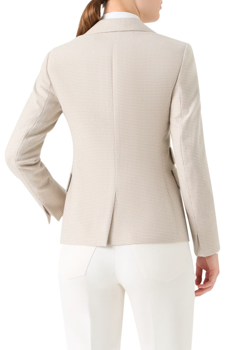 Akris Hans Pepita Houndstooth Cashmere Jacket, Alternate, color, Greige-Ecru