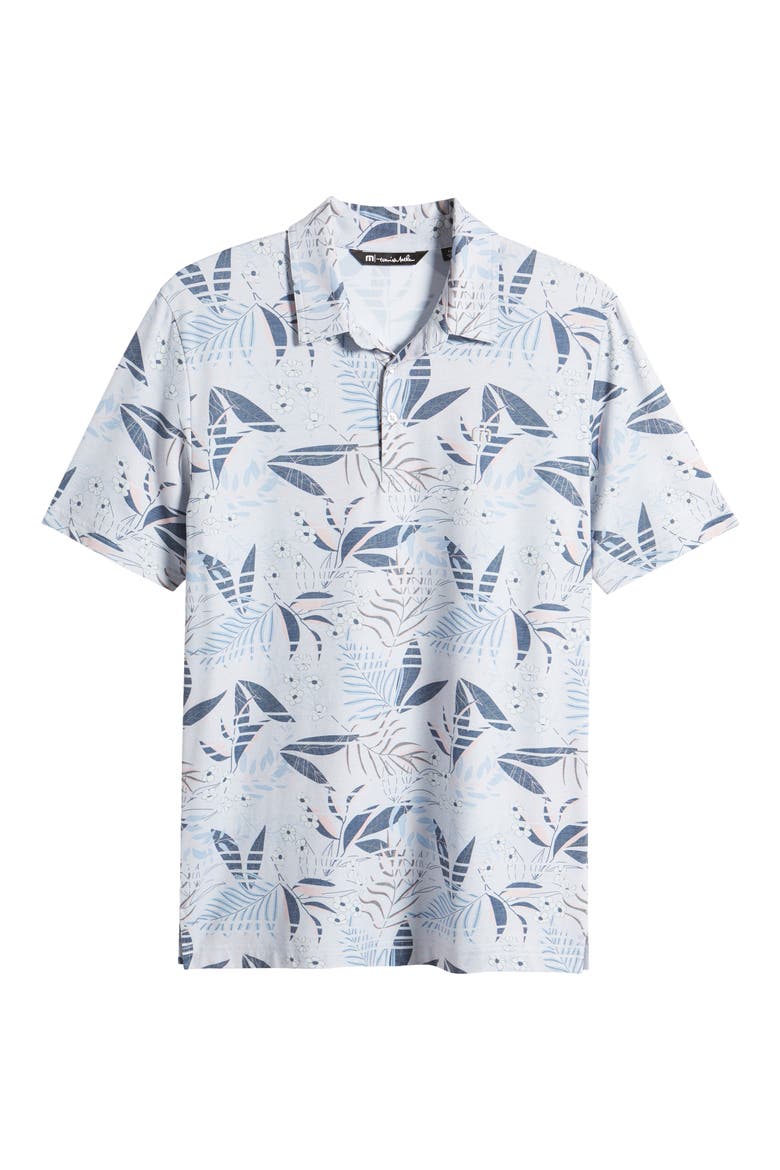 Rip Current Floral Piqué Polo, Alternate, color, HEATHER LIGHT GREY