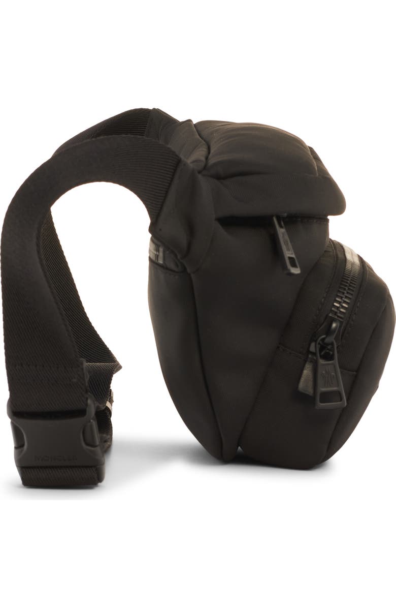 Moncler Durance Water Repellent Belt Bag, Alternate, color, Black