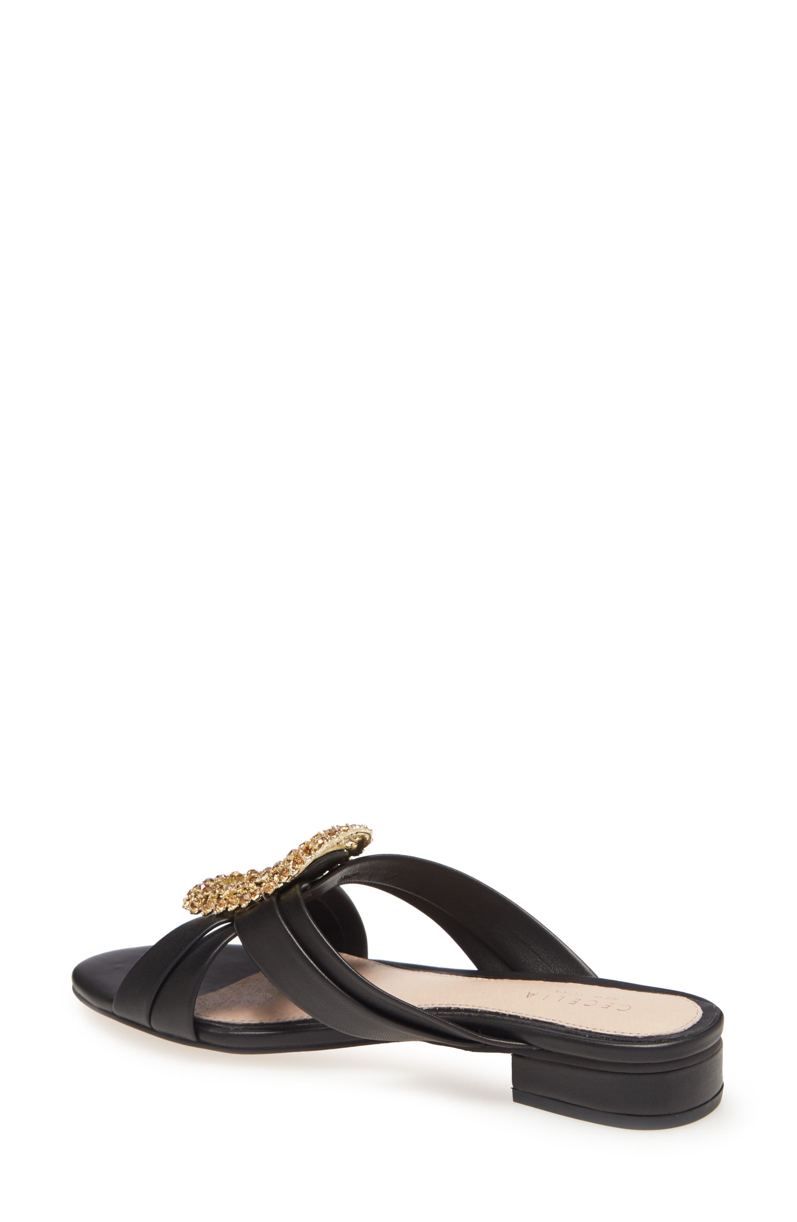 Cecelia New York Paradise Embellished Slide Sandal, Alternate, color, 