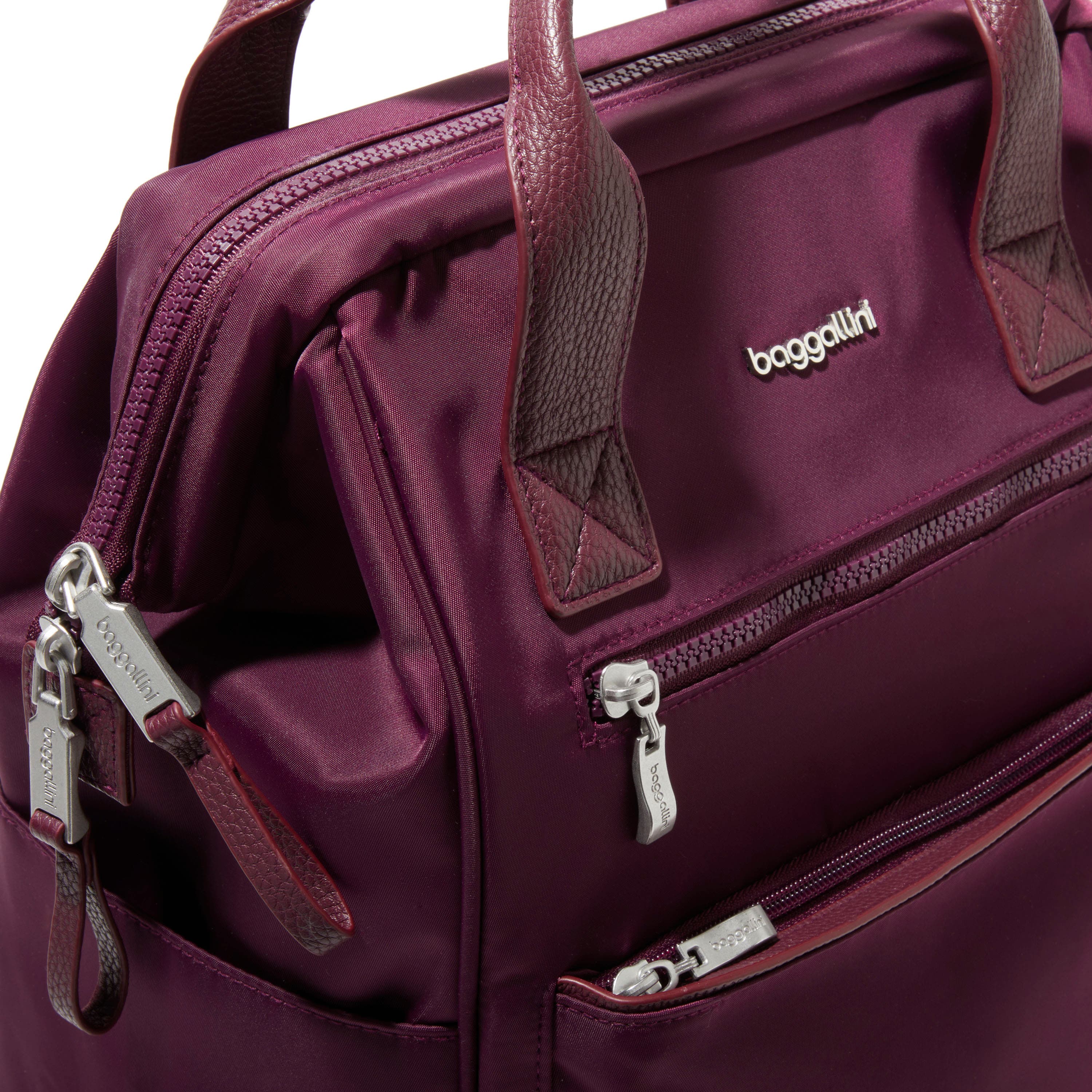 BAGGALLINI Soho Laptop Backpack, Alternate, color, Mulberry Twill