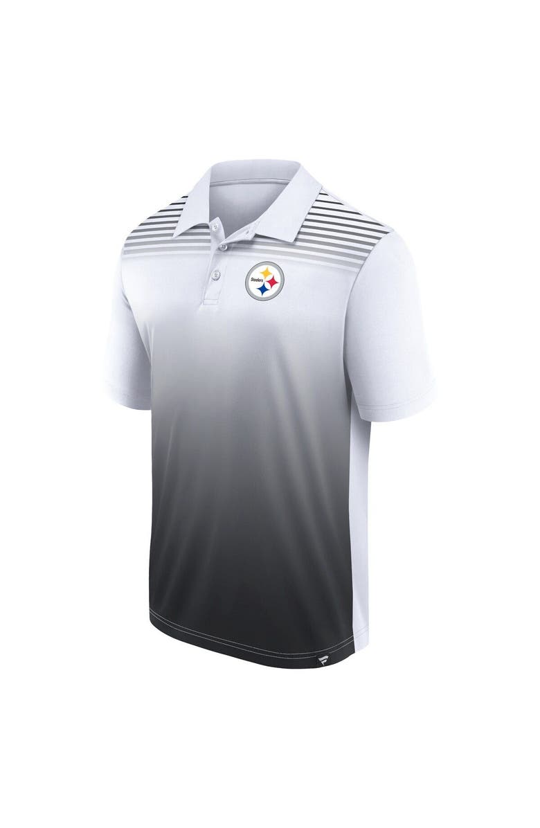 FANATICS Men's Fanatics Branded White/Black Pittsburgh Steelers Sandlot Game Polo, Alternate, color, 