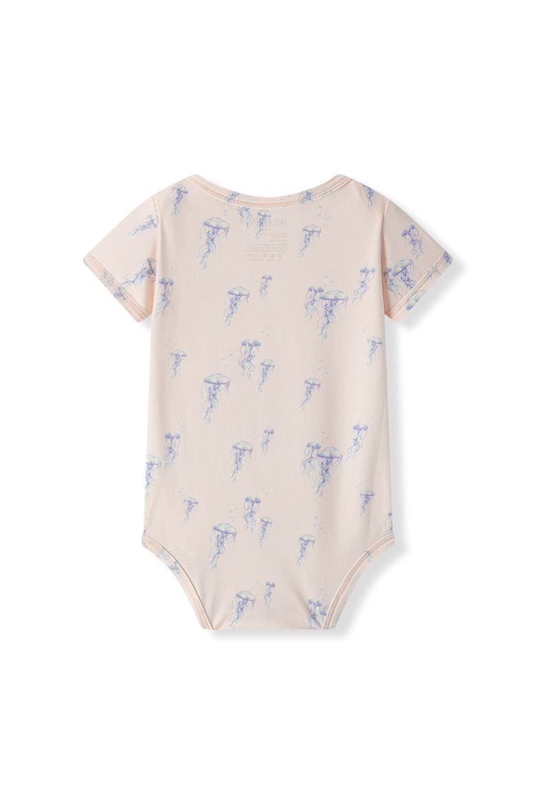 Cotton Stretch One Piece, Alternate, color, Sunset Jellyfish