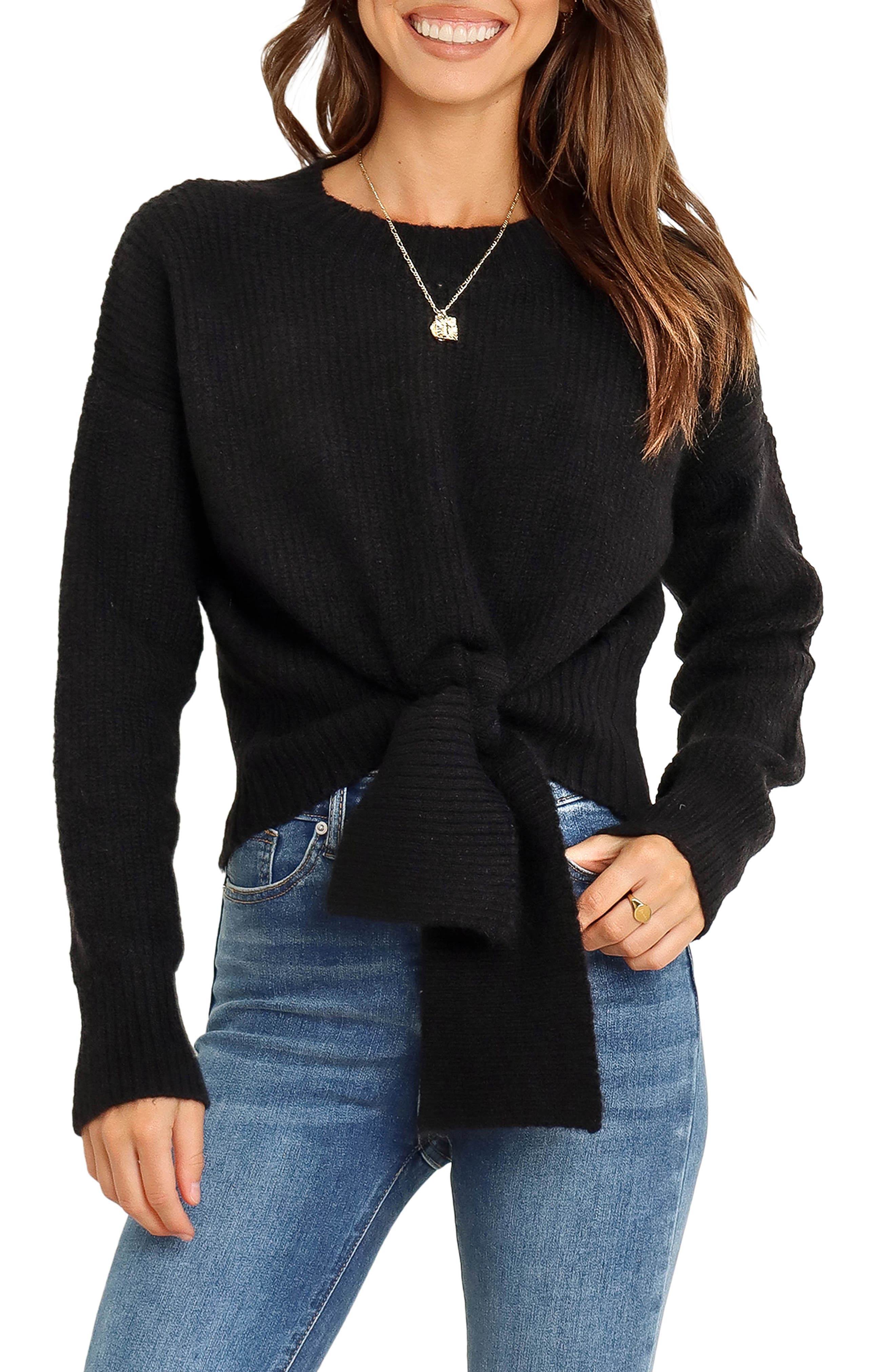 Petal & Pup Captivate Tie Hem Sweater (Women) | Nordstrom