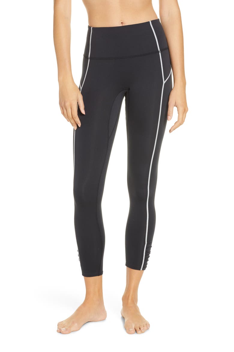 Free People FP Movement You're a Peach Leggings, Main, color, BLACK