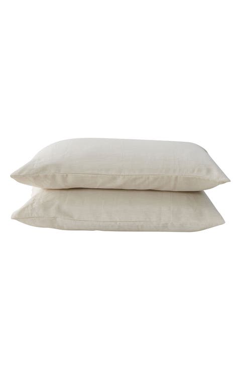 2-Pack European Linen Pillowcases