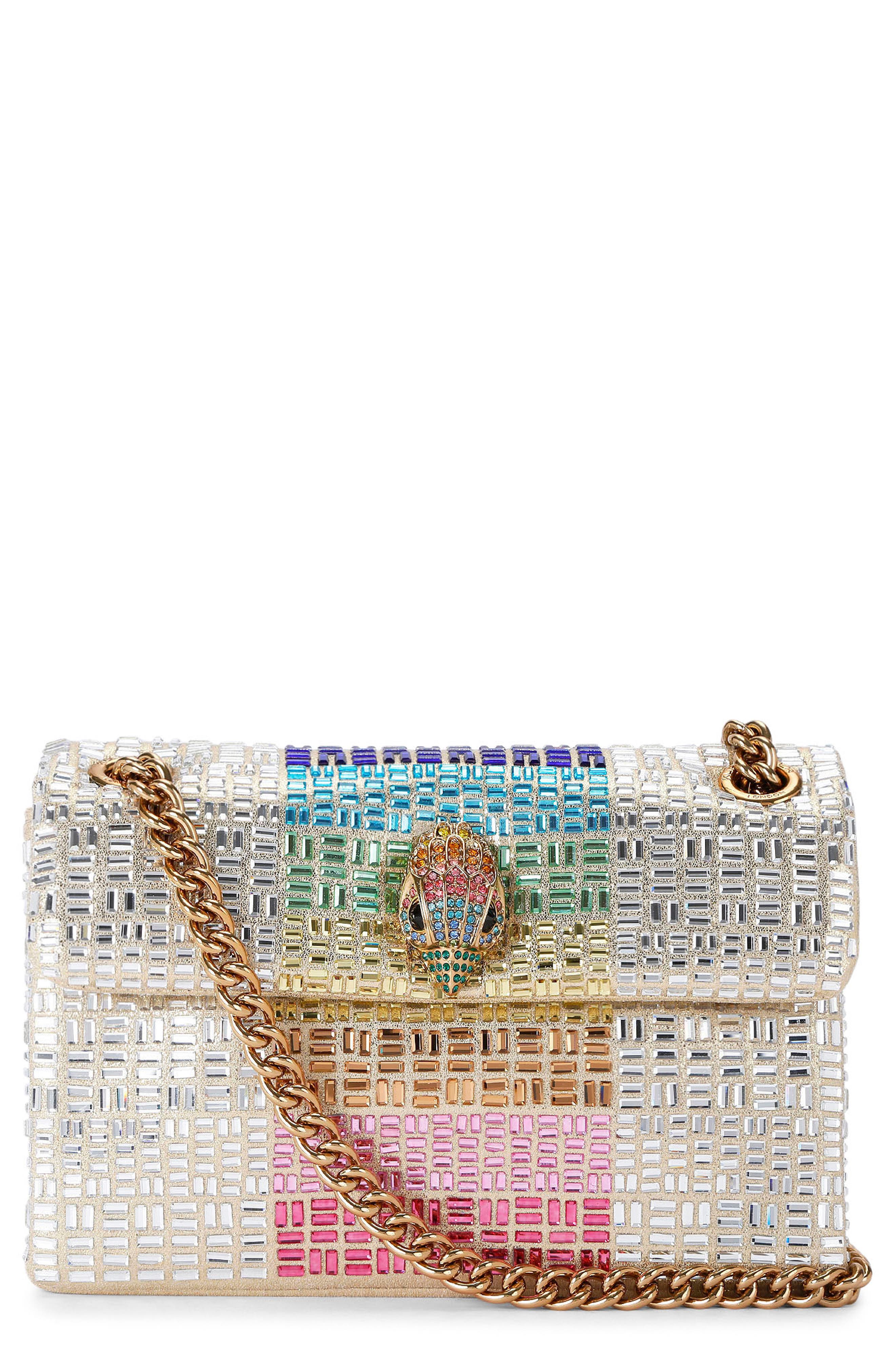 Kurt Geiger London Mini Kensington Crystals Convertible Crossbody Bag, Main, color, 