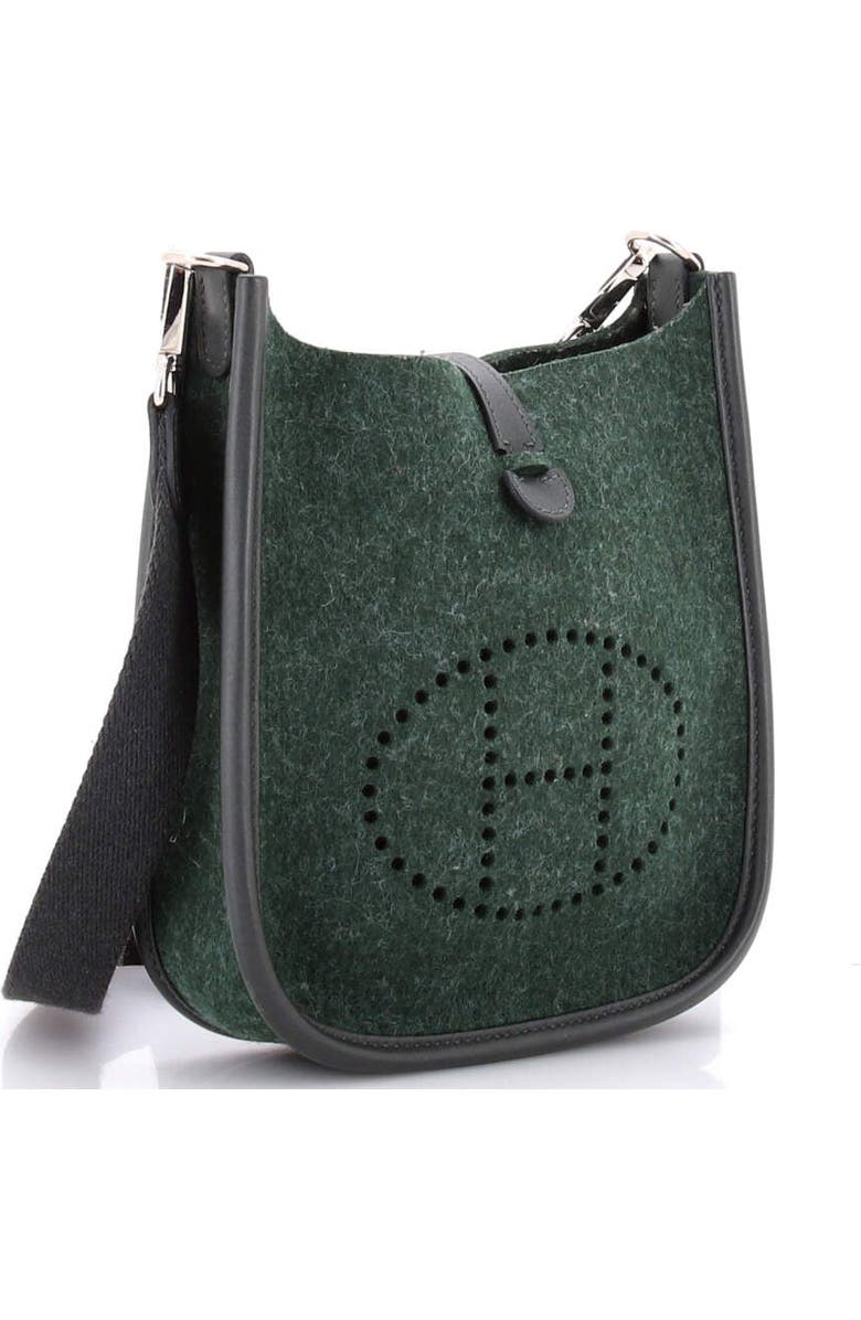 Pre-Owned Hermes Evelyne Bag Gen III Felt TPM, Alternate, color, Vert Anglais