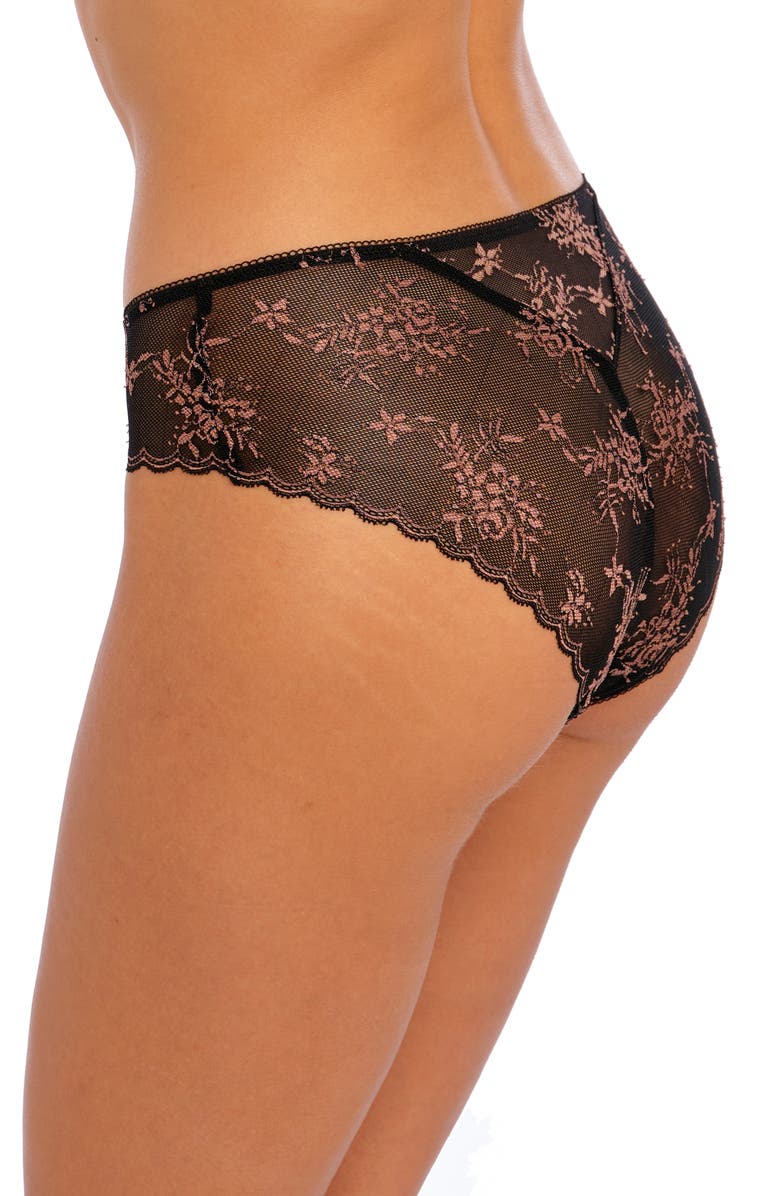 Freya Offbeat Decadence Galloon Lace Briefs, Alternate, color, 