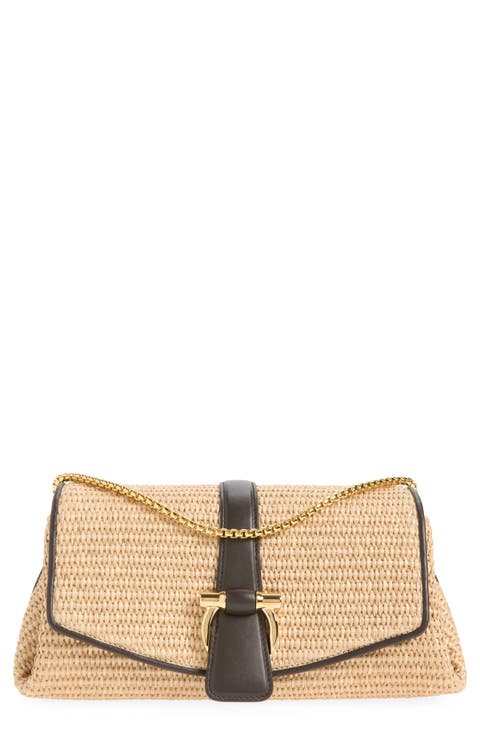 Mia Raffia Crossbody Bag