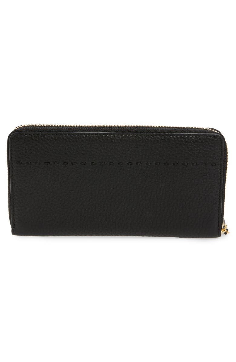 Tory Burch McGraw Leather Continental Zip Wallet, Alternate, color,
