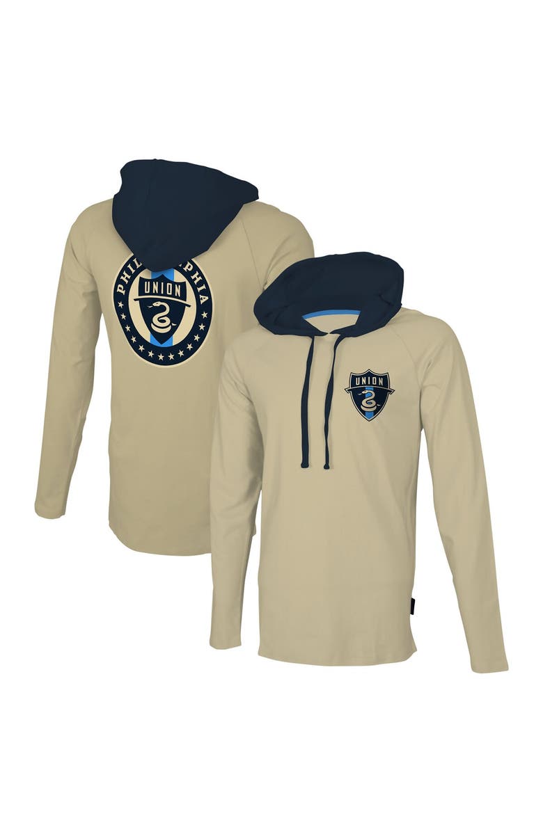 Stadium Essentials Men's Stadium Essentials Gold Philadelphia Union Tradition Raglan Hoodie Long Sleeve T-Shirt, Main, color, 