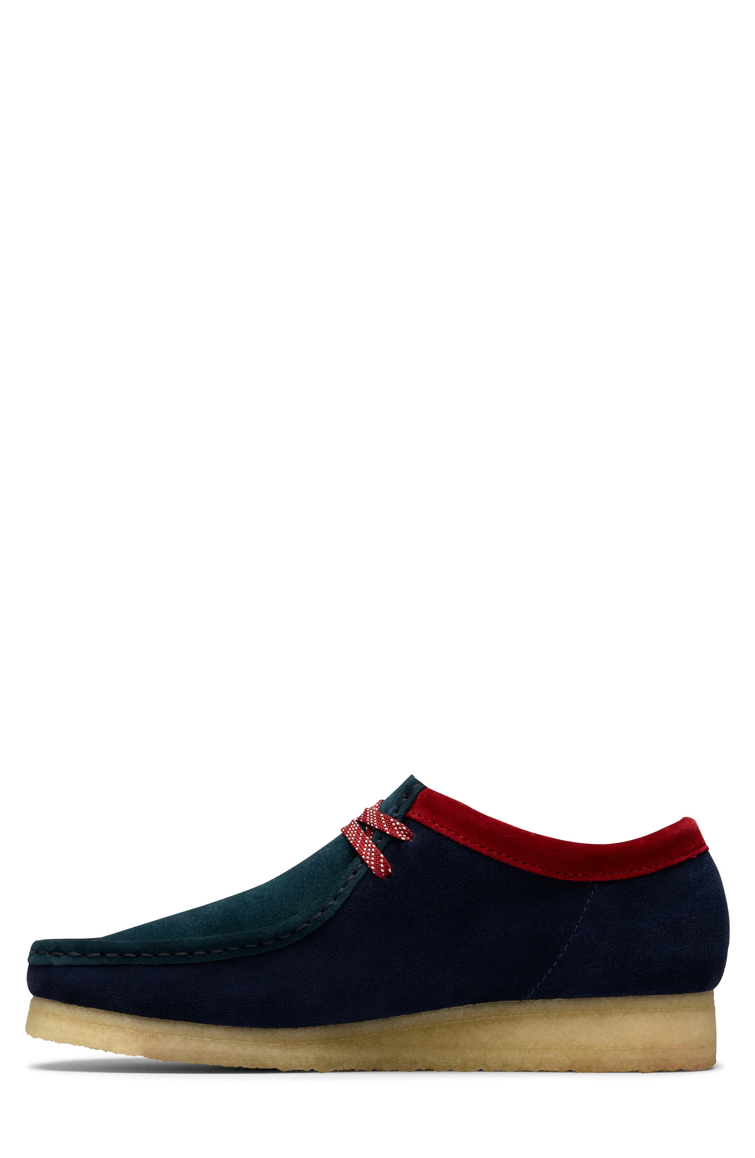 Clarks<sup>®</sup> Wallabee Moc Toe Chukka, Alternate, color, Dark Teal Combi
