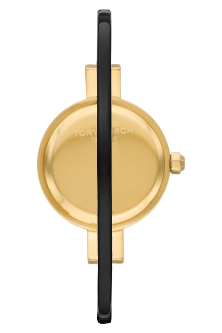 The Reva Bangle Watch Set, 28mm, Alternate, color, BLACK