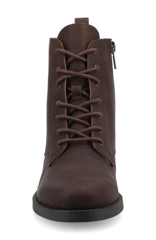 Journee Collection Kodah Ankle Boot- Wide Width Available In Brown