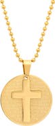 STEELTIME Spanish Lord's Prayer Medallion Pendant Necklace