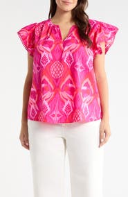SUGARLIPS Devant Carya Ruffle Cotton Top