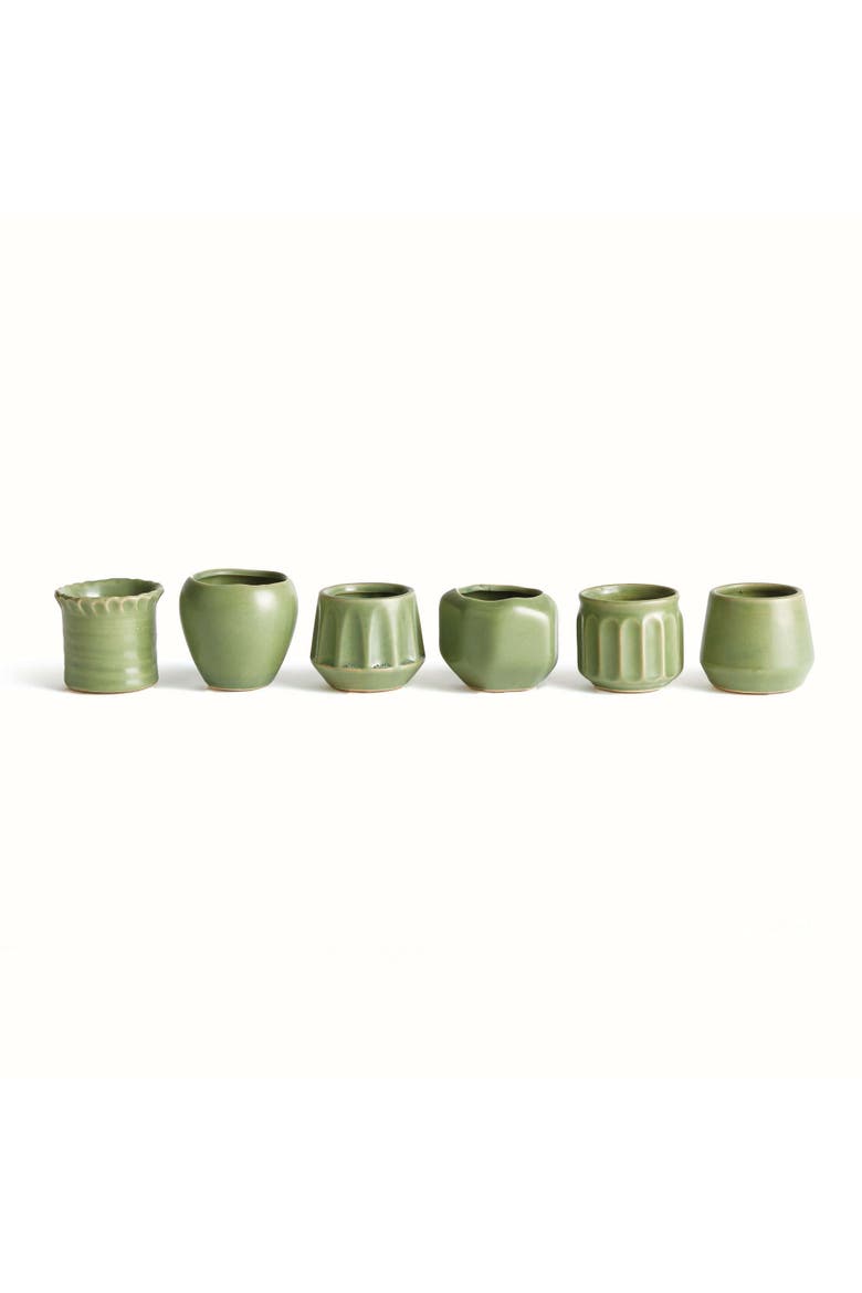 DEZIE MINI POTS Set of 6, Main, color, Green