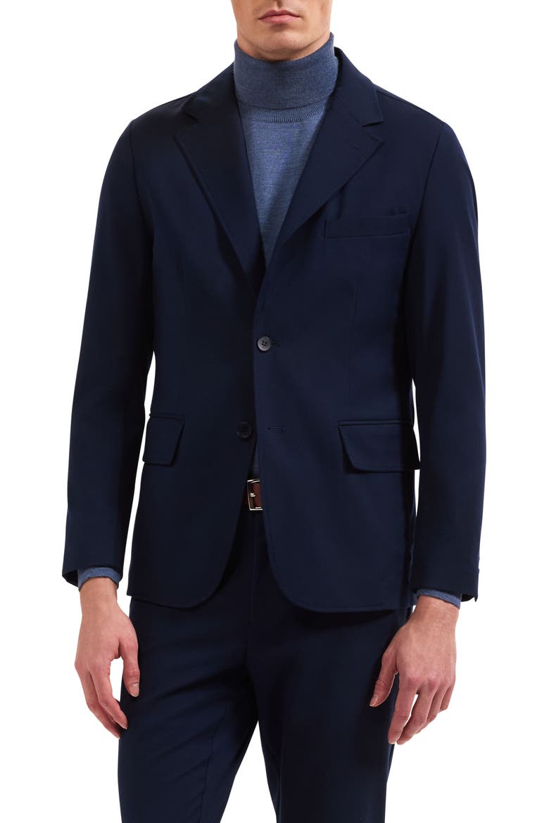 AeroTech Two Button Blazer, Main, color, NAVY