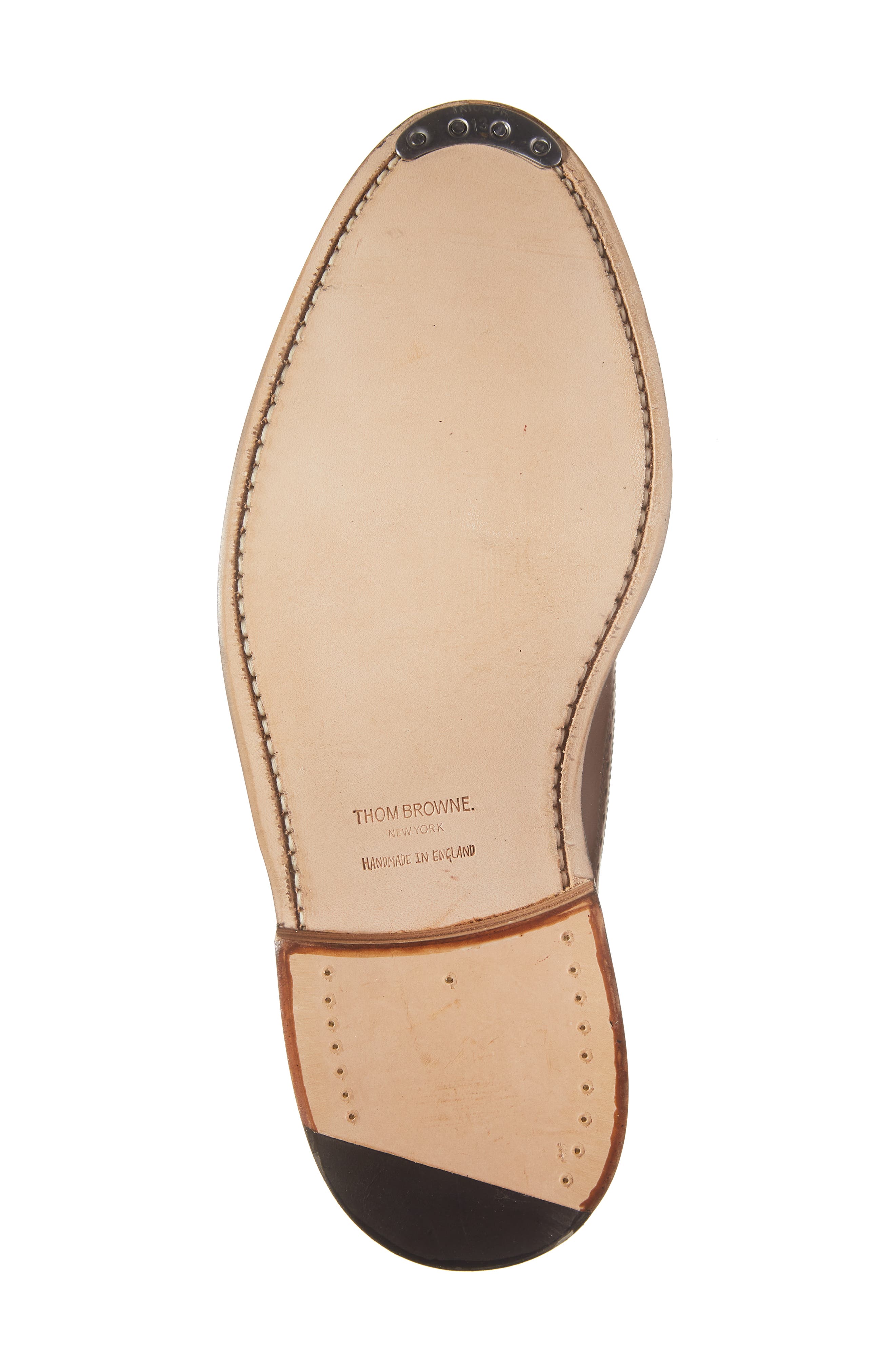 Thom Browne Classic Longwing Derby, Alternate, color, Brown