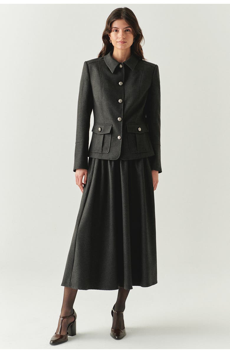 Exquise Aubrie Structured Jacket, Alternate, color, Grey
