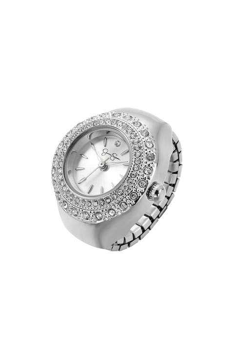 Miligrain Crystal Ring Watch, 22mm