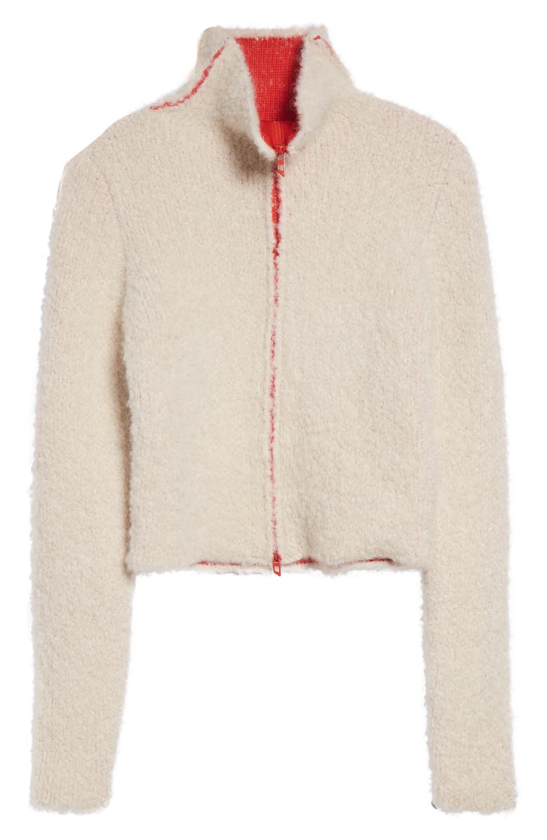 DIESEL<sup
®</sup
M-Eleonere Alpaca Blend Zip Cardigan, Alternate, color, Ivory