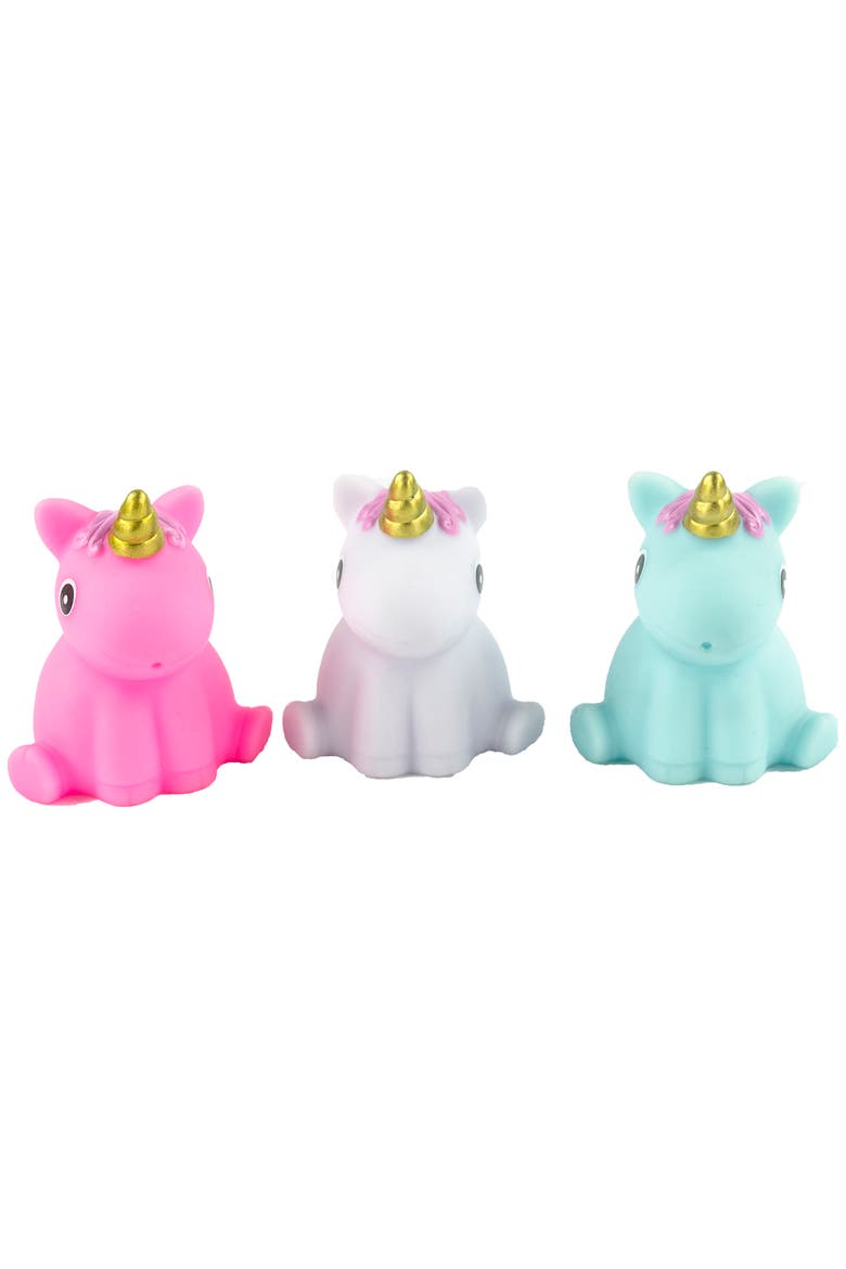Bath Time Unicorns 3 Piece Toy Set, Alternate, color, Multicolored