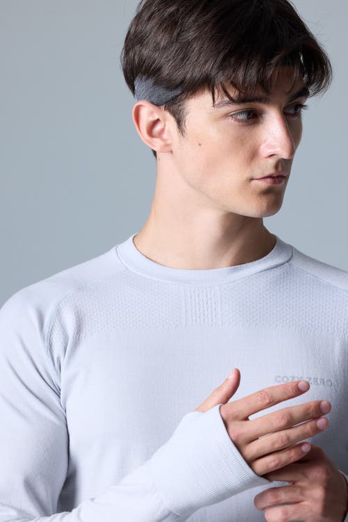 Cozy Zero Tech Merino Classic Fit Long Sleeve Top In Glacier Gray