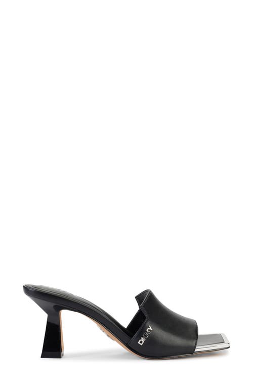 Dkny Kailyn Womens Block Heel Man Made Slide In Black
