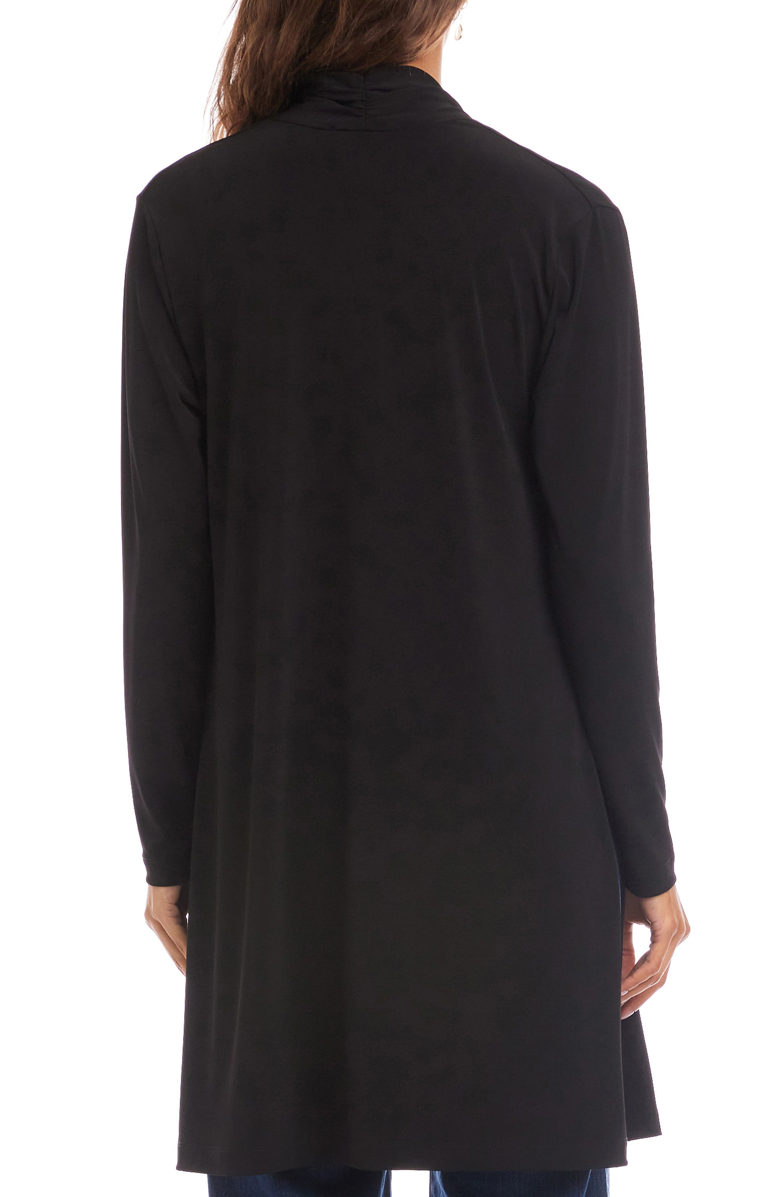 Женские Karen Kane Travel Jersey Open Front Side Zip Cardigan — фото 2