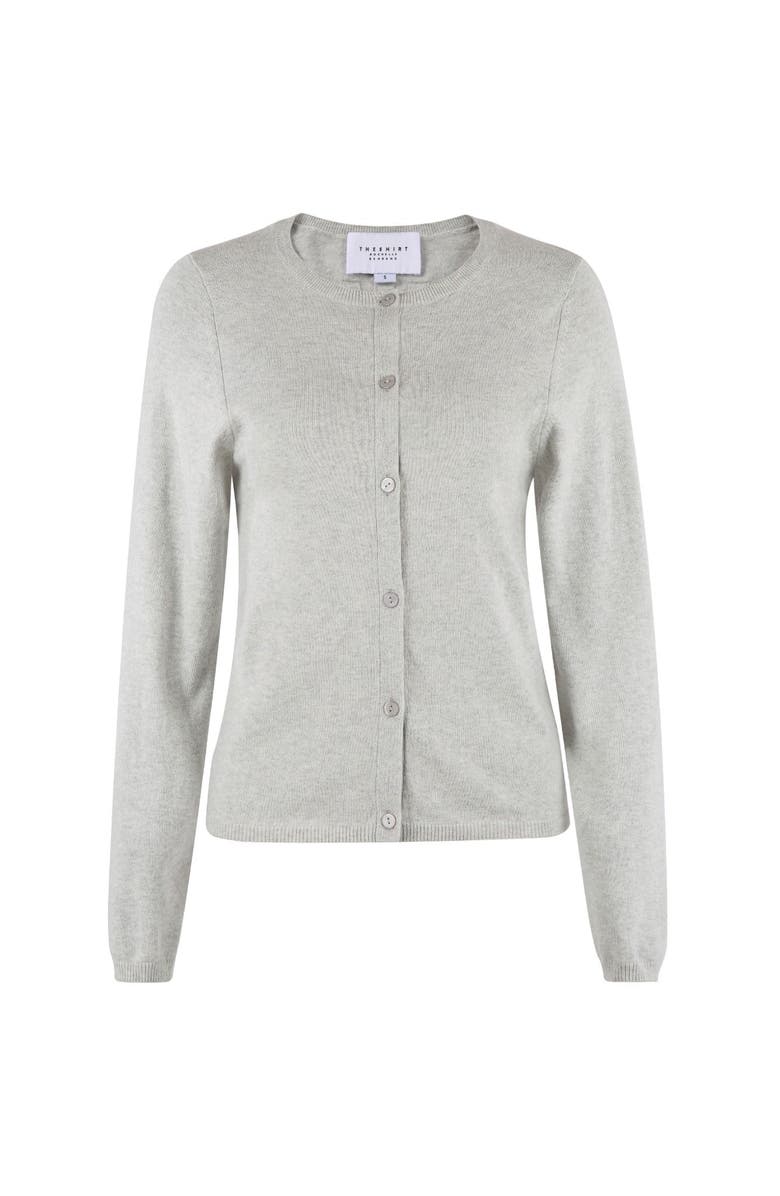 The Shirt by Rochelle Behrens The Crewneck Cotton Cashmere Sweater, Main, color, Fog Grey