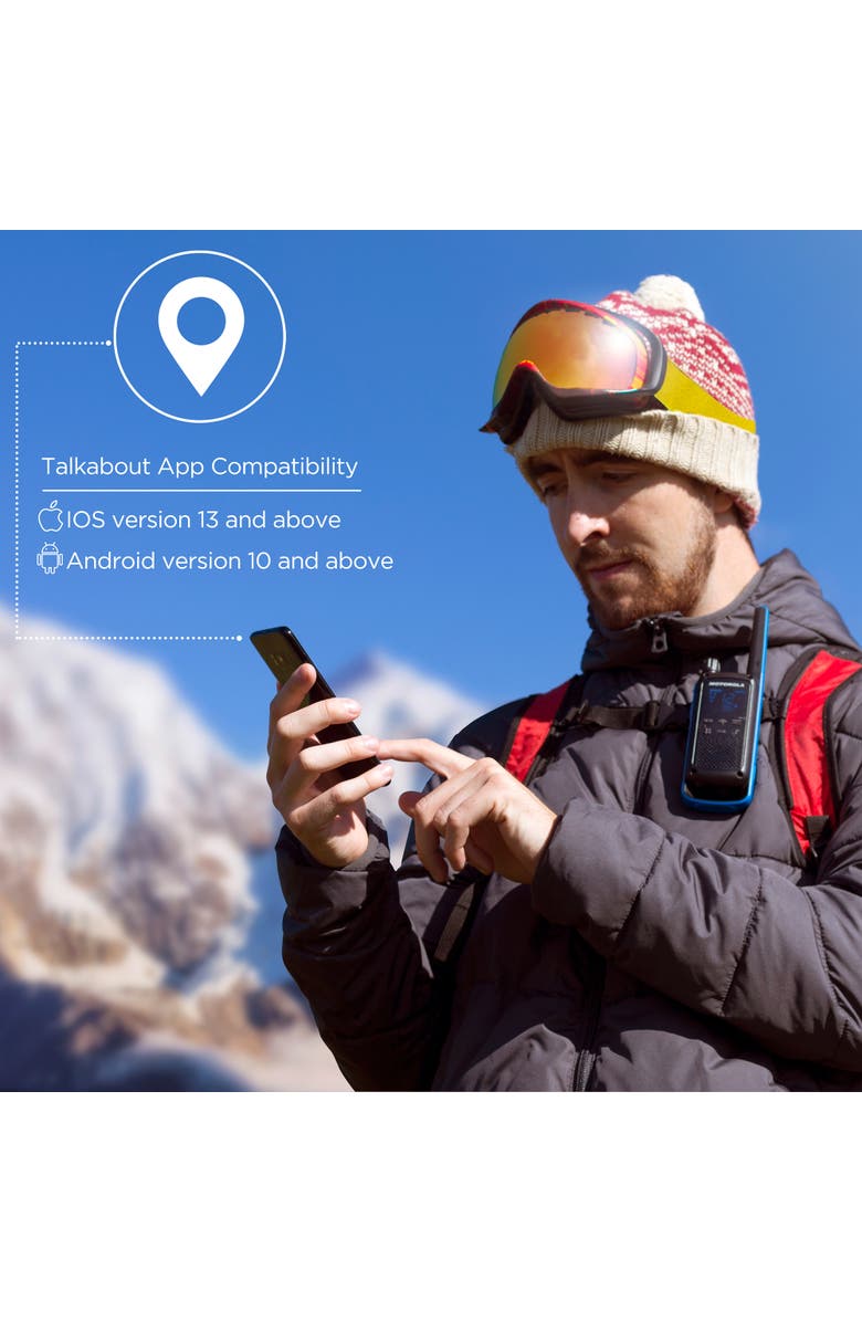 Motorola Solutions TalkAbout T802 License-Free Family Radios, 2-Pack, Alternate, color, Blue