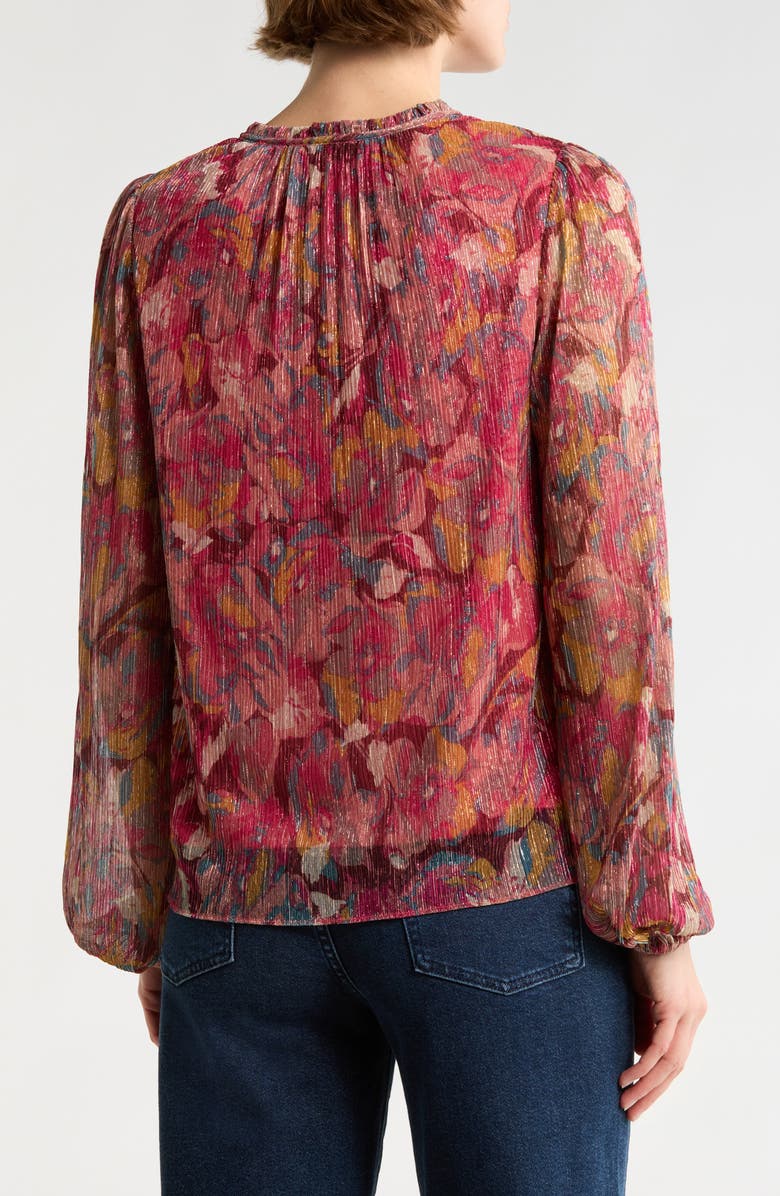 Ramy Brook Jenia Long Sleeve Top, Alternate, color, Multi Marble Print