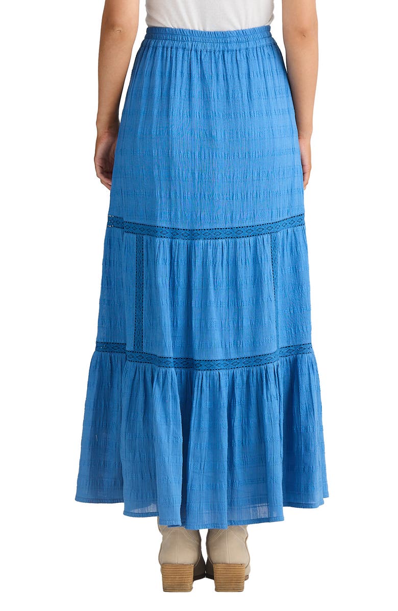 Talisman the Label Aurora Tiered Maxi Skirt, Alternate, color, Blue Haze