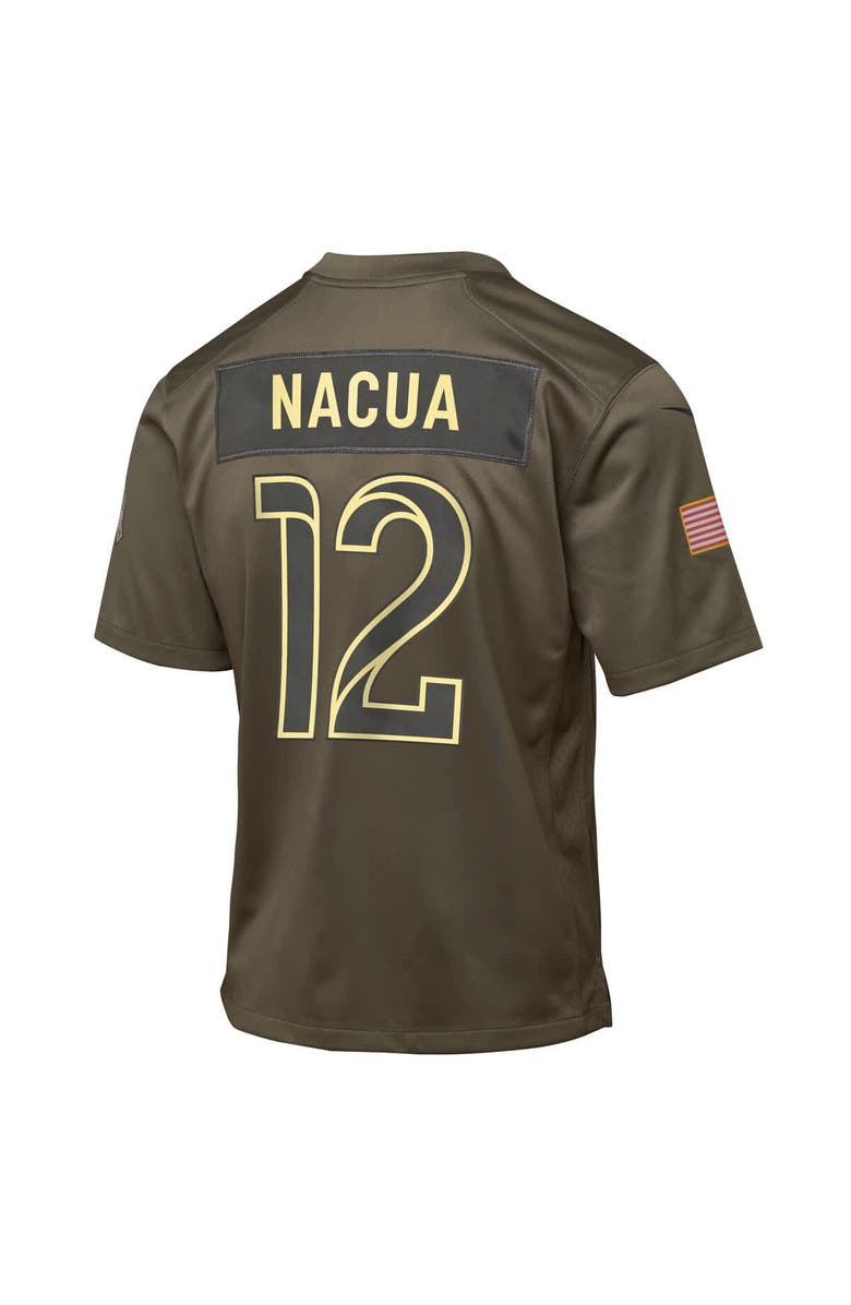 Nike Youth Nike Puka Nacua Olive Los Angeles Rams 2025 Salute to Service Game Jersey, Alternate, color, Olive