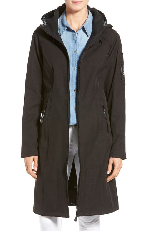 Long Hooded Raincoat