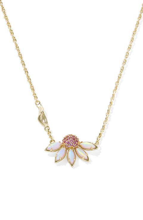 Anya Pavé Flower Pendant