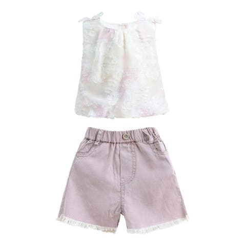 Floral Bow Outfit (Toddler & Little Kid)