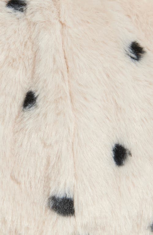 Cara Kids' Faux Fur Beret In White