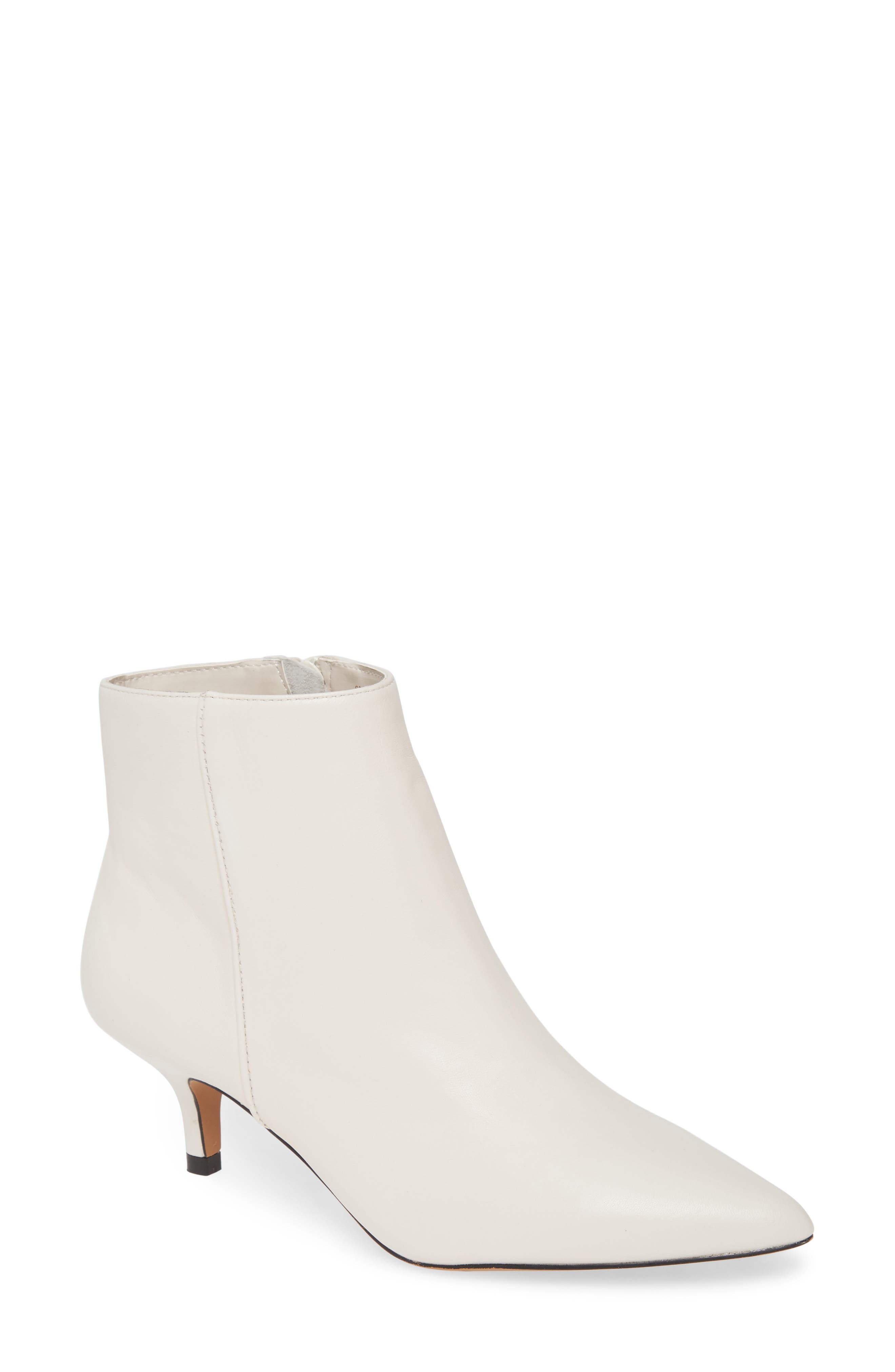 Damiana Bootie, Main, color, WHITE LEATHER