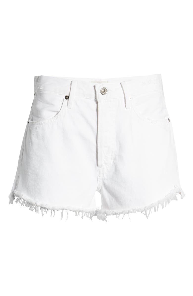 Citizens of Humanity Annabelle Organic Cotton Denim Cutoff Shorts, Alternate, color, 