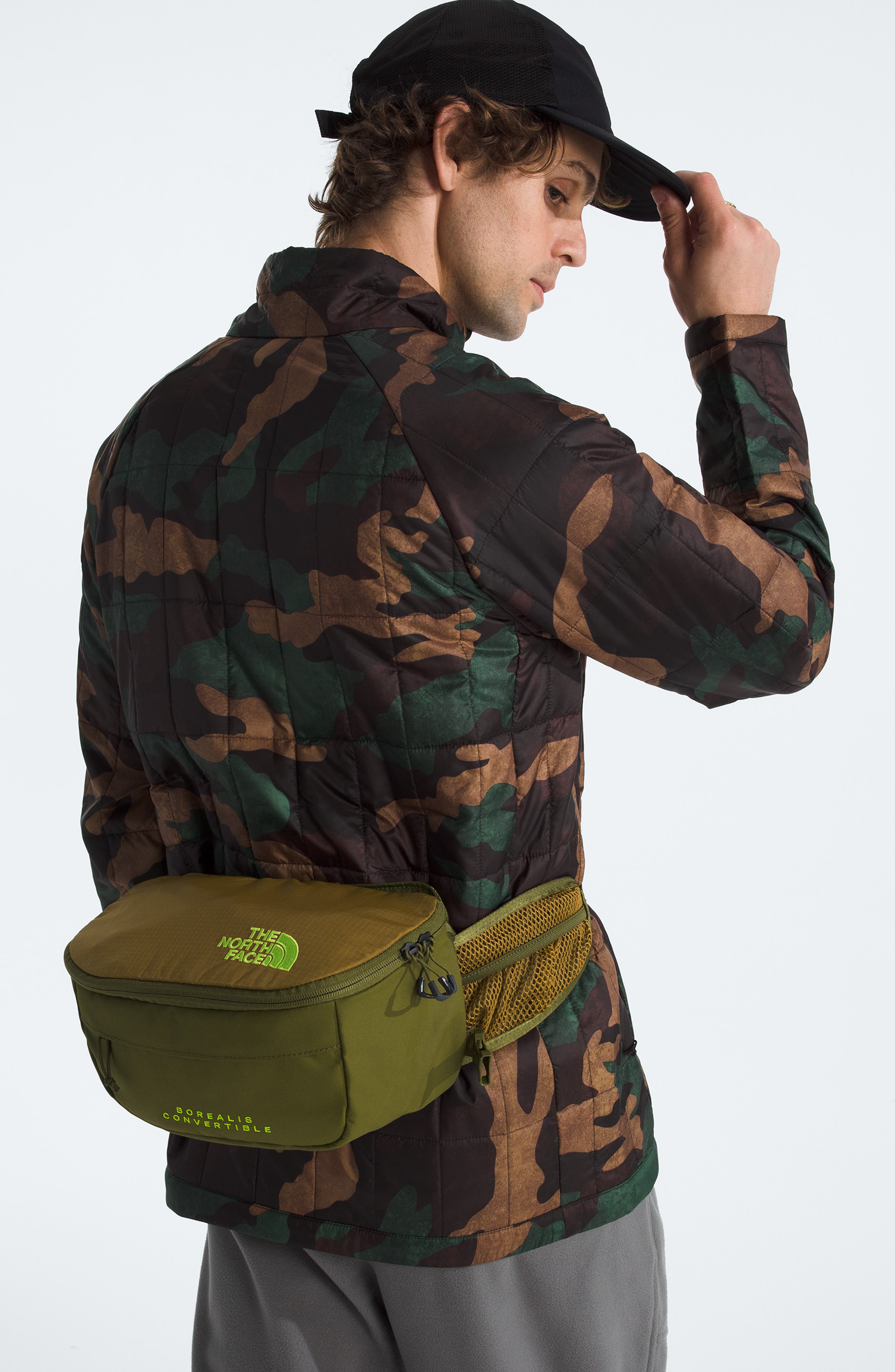 The North Face Borealis Convertible Backpack, Alternate, color, Forest Olive/ Moss Green